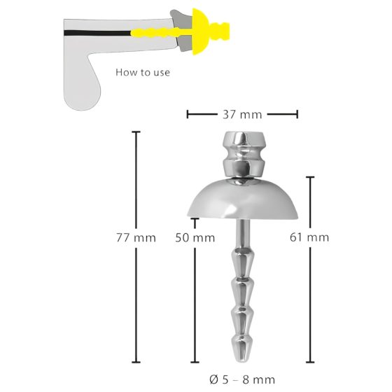 Metal Urethral Dilator (Silver)
