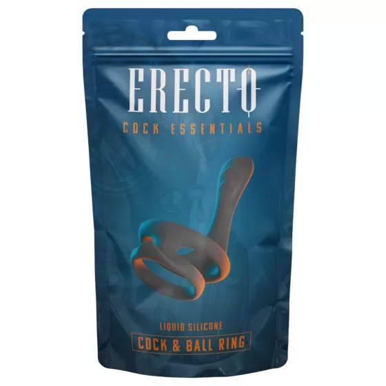 Erecto - Black Penis and Testicle Ring
