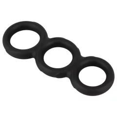 Erecto - Triple Penis Ring (Black)