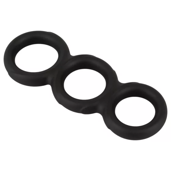 Erecto - Triple Penis Ring (Black)