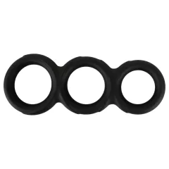 Erecto - Triple Penis Ring (Black)
