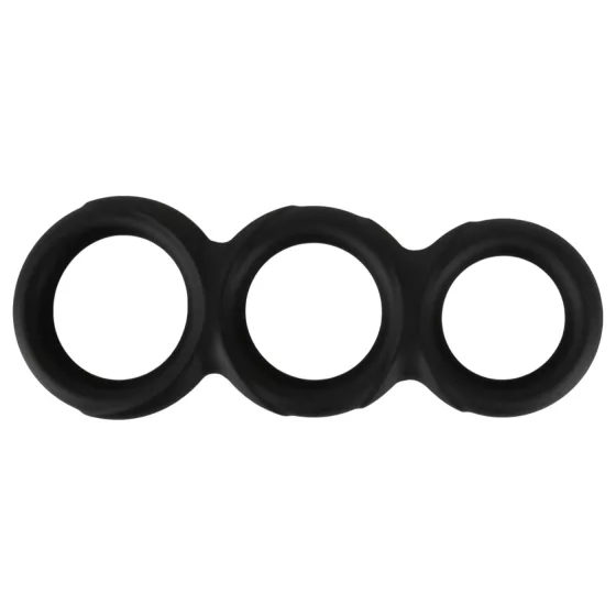Erecto - Triple Penis Ring (Black)