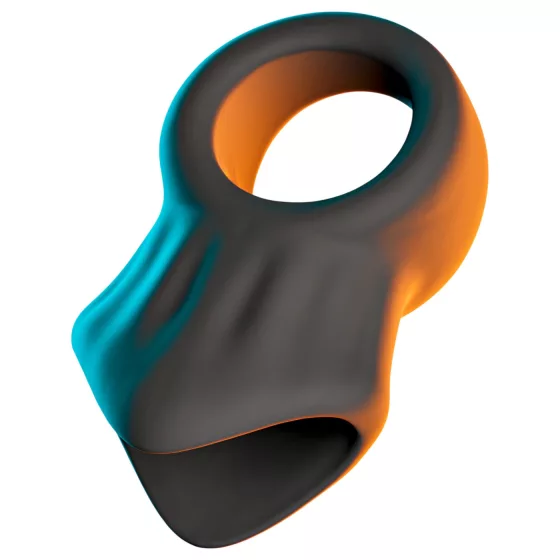 Erecto - Black Penis Ring with Ball Stretcher