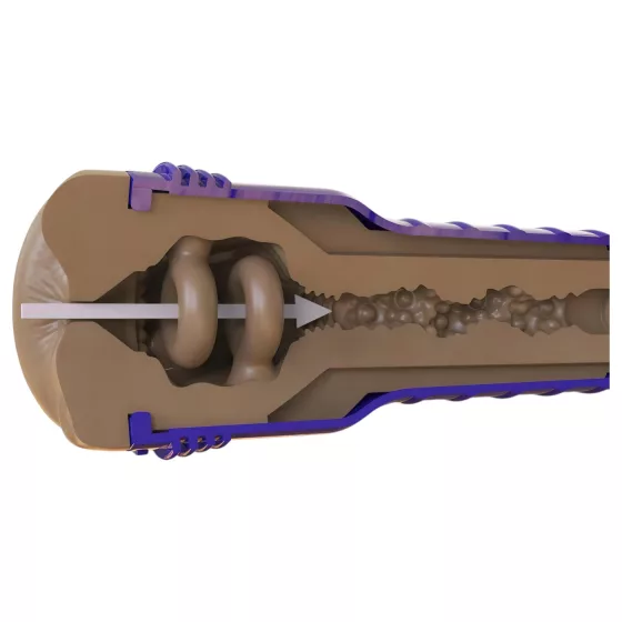 Fleshlight Boost Blast - lifelike butt masturbator (brown)