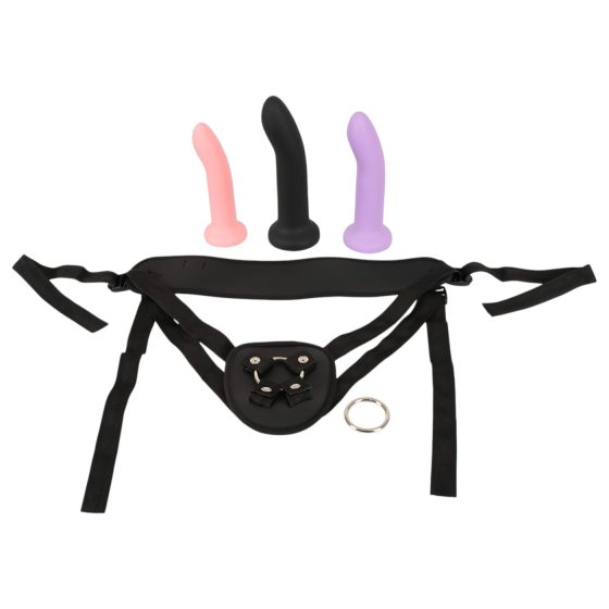 You2Toys - Black Strap-On Dildo Set