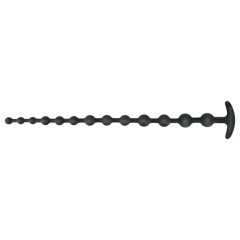 Black Velvet - Beaded Anal Dildo (Black)