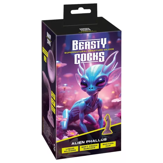 Beasty Cocks Alien Fantasy Dildo - Purple