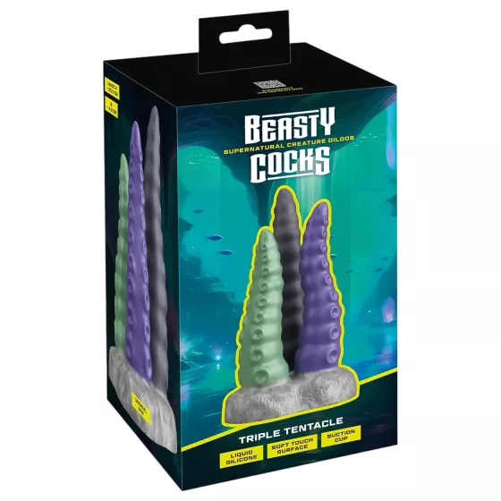 Beasty Cocks Triple Tentacle - Triple Octopus Arm Dildo