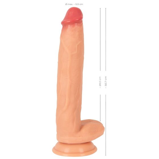 Realistixxx Real Giant – extra large dildo with balls (natural)