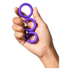ROMP Remix Trio - Penis ring set - 3pcs (purple)