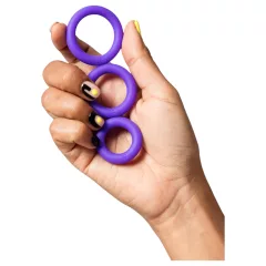ROMP Remix Trio - Set of 3 Purple Penis Rings