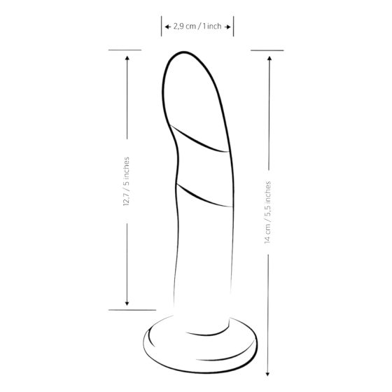 ROMP Piccolo - Flexible Silicone Dildo (Blue-Purple)