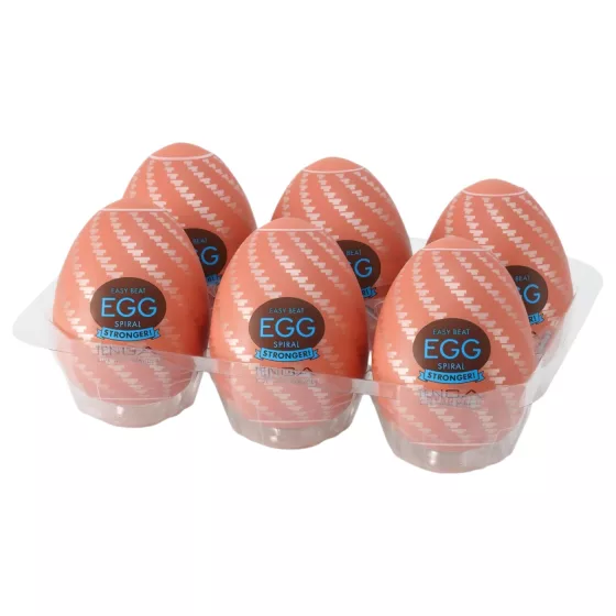 TENGA Egg Spiral Strong: Egg Masturbator (Pack of 6)