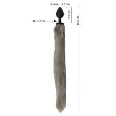 You2Toys - Silicone Anal Plug with Tail (Gray)