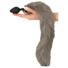 You2Toys - Silicone Anal Plug with Tail (Gray)