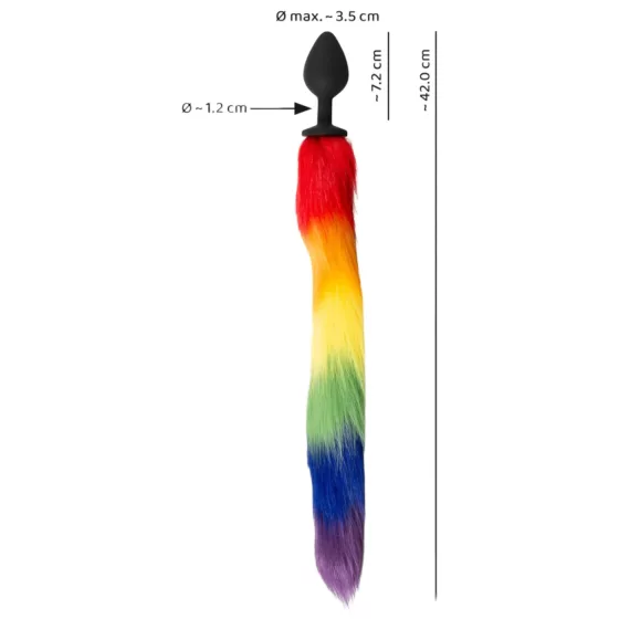 You2Toys - Rainbow Silicone Tail Plug