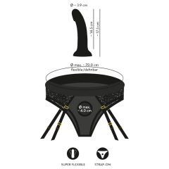 You2Toys - Strap-On Dildo with Harness (Black)