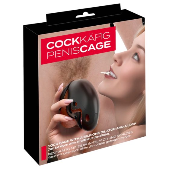 You2Toys - penis cage with penis plug (black)