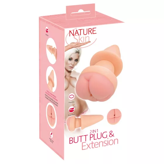 Nature Skin - Anal Plug & Penis Sleeve (Natural)