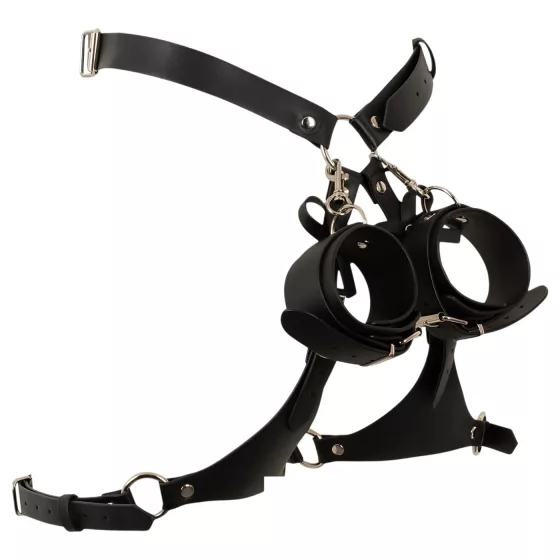 Bad Kitty - open harness with cuffs (black)