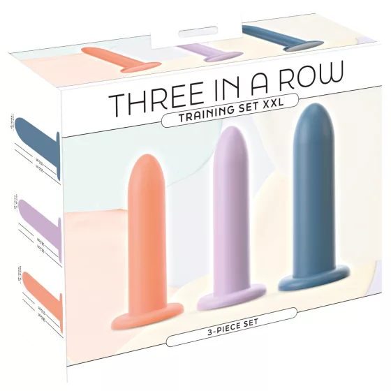 Three in a Row - Vibrant Dildo Training Set - 3 Pieces