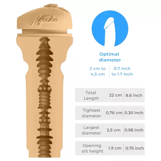 Kiiroo Agatha Vega - RealFeel Pleasure Sleeve - PowerBlow Compatible (Natural)