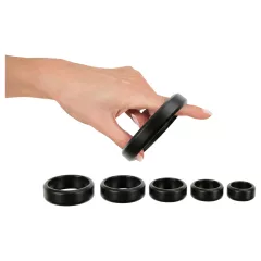 You2Toys - Penis and Testicle Ring Set (Black) - 6 pcs