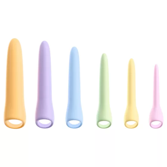 You2Toys Six in a Row 2.0 - 6-piece silicone dildo and dilator set (colour)