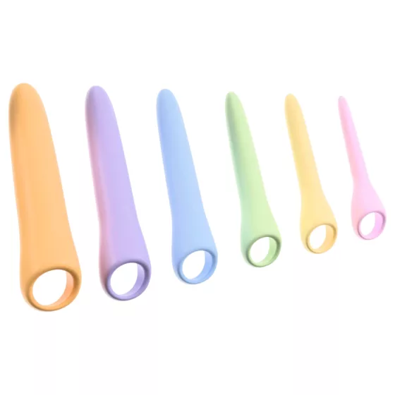 You2Toys Six in a Row 2.0 - 6-piece silicone dildo and dilator set (colour)