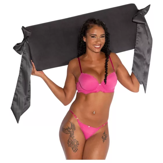 Liberator - sex wedge with satin restraints (black)