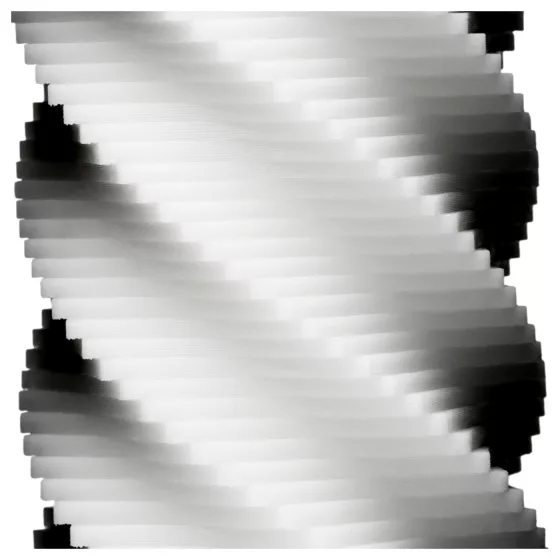 TENGA 3Dx Spiral - spiral-textured masturbator (white)