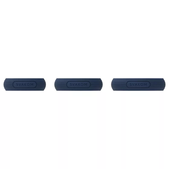 Svakom Triooo - soft silicone penis ring set (blue) - set of 3