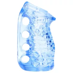   Fleshlight Fleshskins Grip Blue Ice - open-ended masturbator (blue)