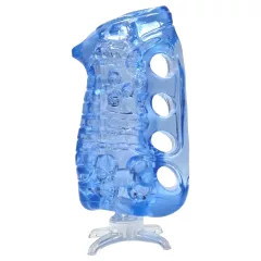   Fleshlight Fleshskins Grip Blue Ice - open-ended masturbator (blue)
