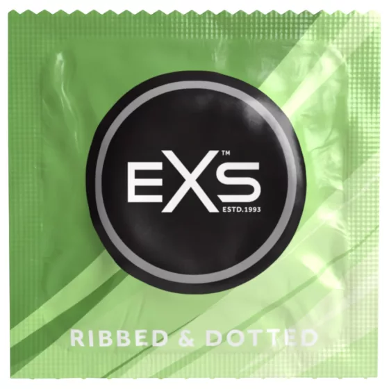 EXS Ribbed, Dotted and Flared - Dotted Condom (12 pcs)