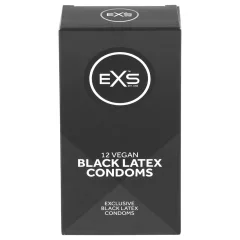 EXS Black - Black Latex Condoms (12 pack)