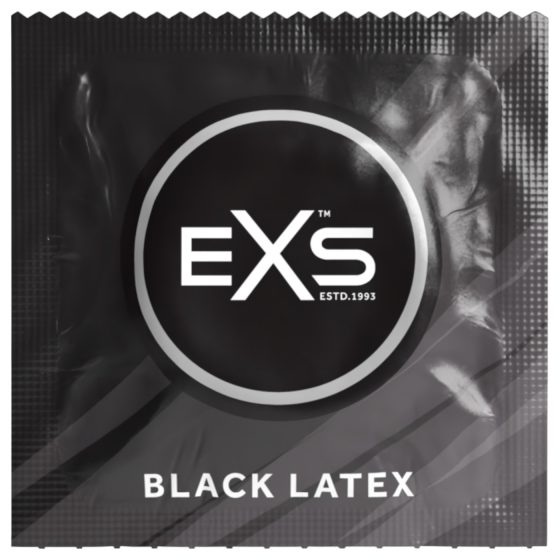 EXS Black - Black Latex Condoms (12 pack)