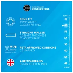 EXS Snug Fit - condoms 49 mm (12 pcs)