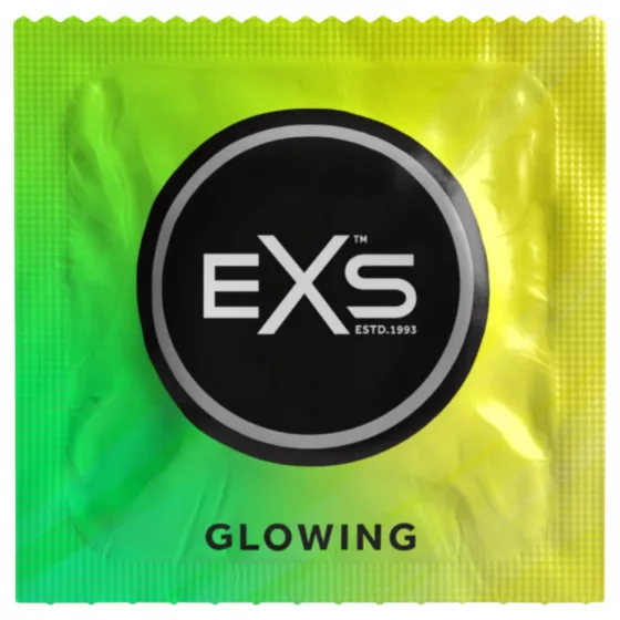 EXS Glow - glow-in-the-dark condoms (3 pcs)