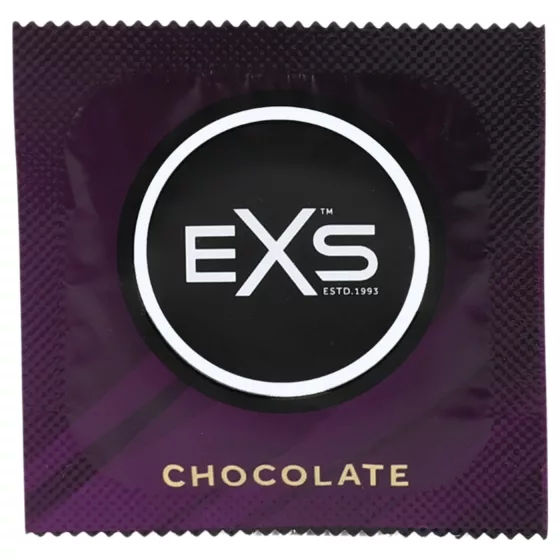 EXS Hot Chocolate - Chocolate-Flavored Condoms - Black (100 Pack)