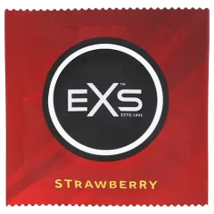EXS Strawberry - strawberry-flavoured condoms (100 pcs)