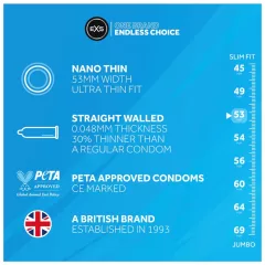 EXS Nano Thin - Ultra Thin Condoms (3 Pack)