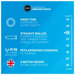 EXS Nano Thin - ultra-thin condoms (100 pcs)