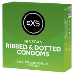 EXS Ribbed & Dotted - ribbed, dotted condoms (48 pcs)