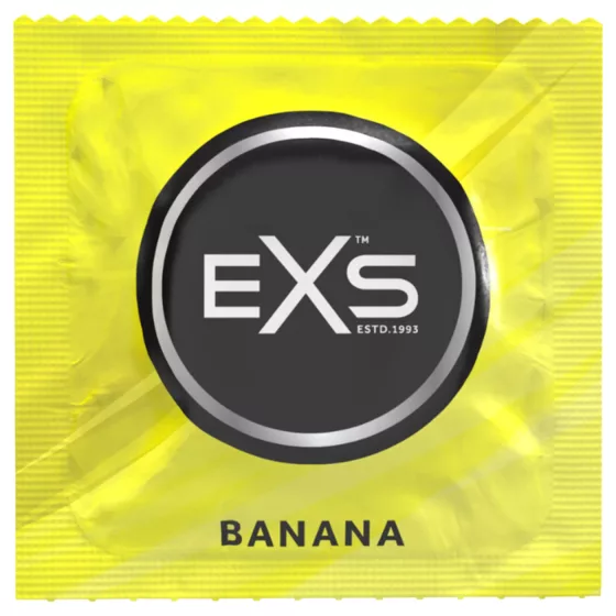 EXS Banana - banana-flavoured condoms (100 pcs)