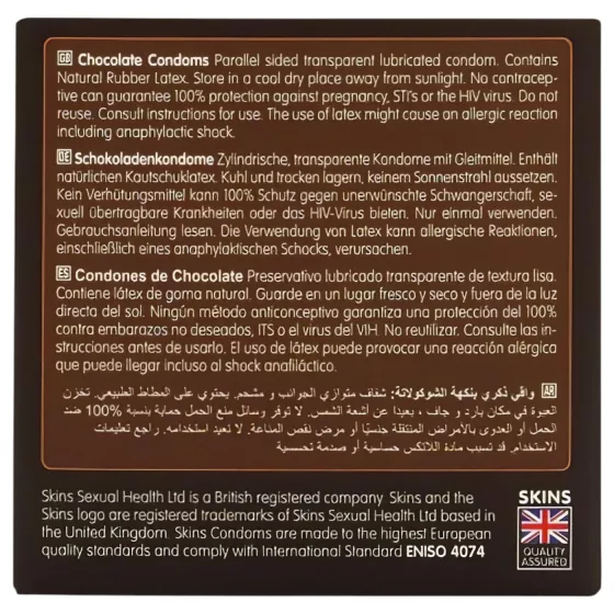 Skins - Chocolate Flavored Condoms (4-pack)