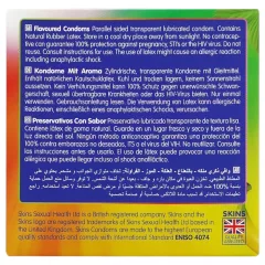   Skins - flavoured condoms - mint, bubble gum, banana, strawberry (4 pcs)