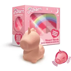  Unihorn Heart Throb - Rechargeable Unicorn Clitoral Stimulator (Pink)