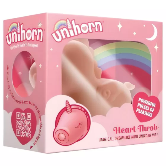 Unihorn Heart Throb - Rechargeable Unicorn Clitoral Stimulator (Pink)