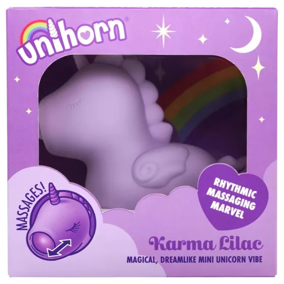 Unihorn Karma - Rechargeable Unicorn Clitoral Stimulator (Purple)